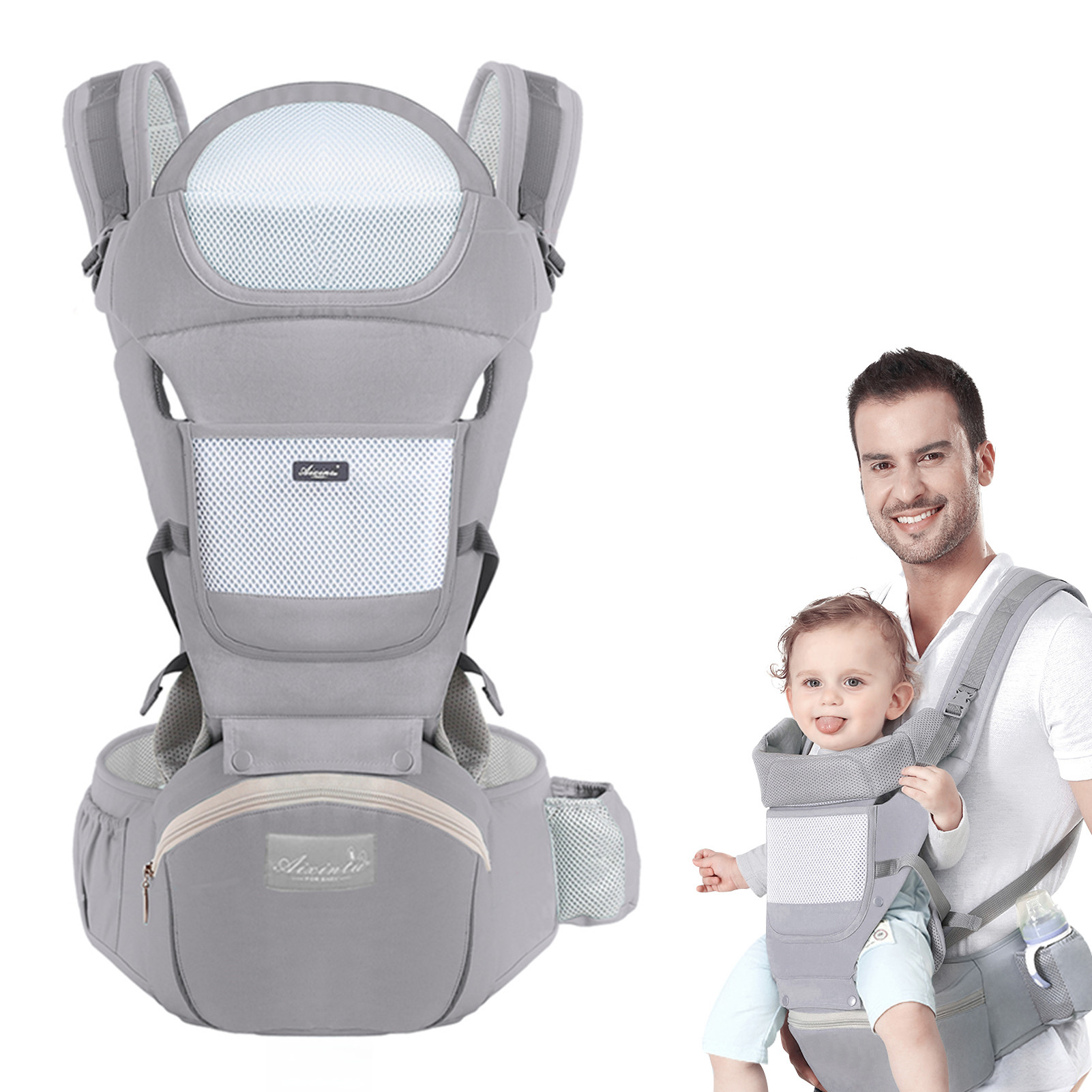 Ergonomic Baby Carrier Newborn To Toddler - Baby Carrier Ergonomic Infant Multifunctional Waist