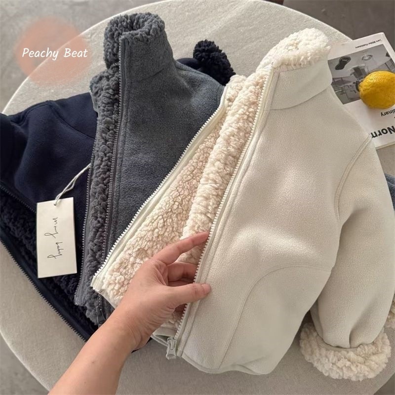 Toddler Boy Winter Fleece Jacket - Fashion Baby Girl Boy Faux Fur
