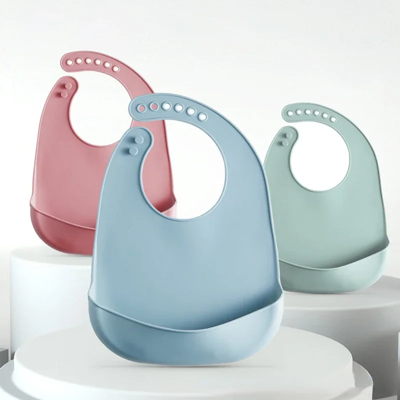 1-3pcs Baby Bib Adjustable Wat - Waterproof Baby Bibs Silicone 评论和价格