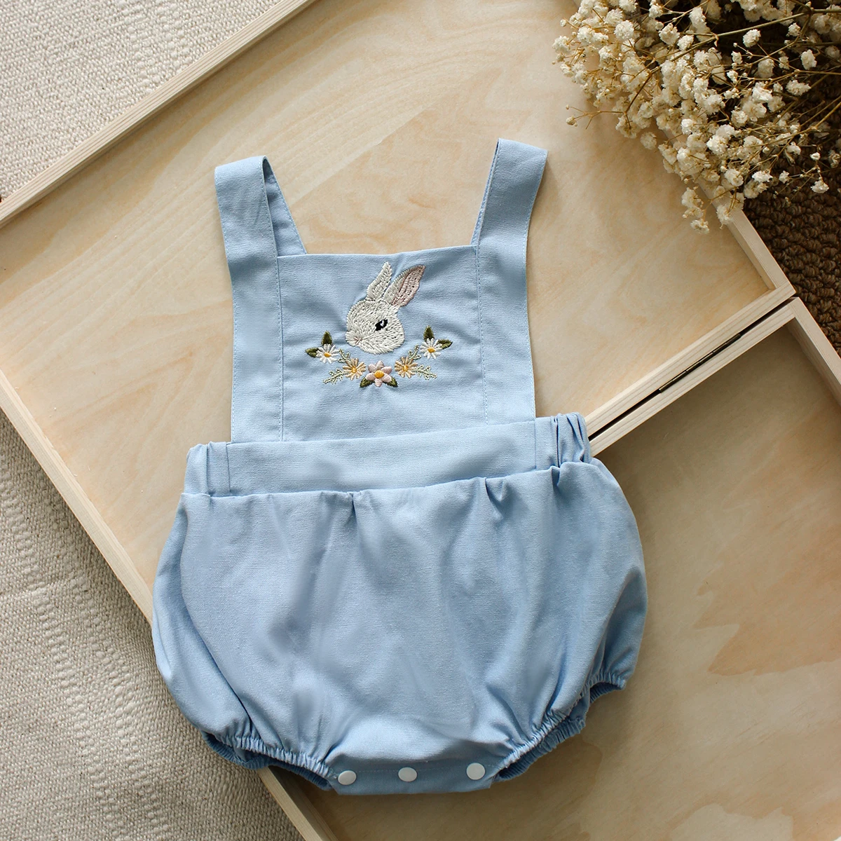 Summer Newborn Baby Girls Romp - Baby Summer Linen Sleeveless Jumpsuit 评论和价格
