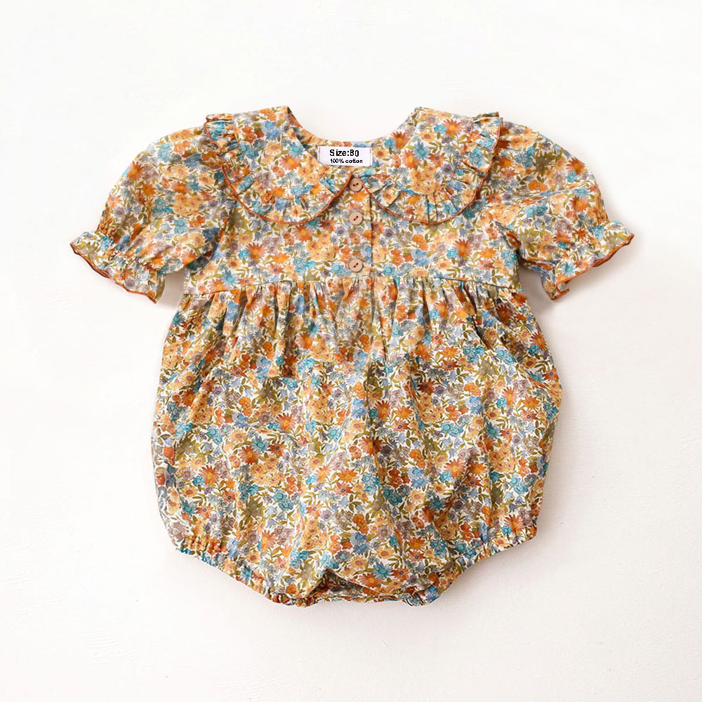 Summer Newborn Infant One-Piec - Newborn Baby Girl Romper Floral 评论和价格