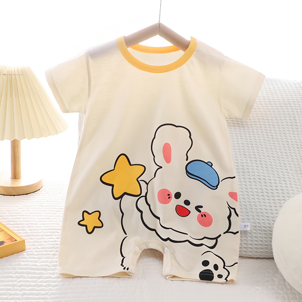 Summer  Printed Newborn Baby C - Baby Summer Linen Sleeveless Jumpsuit 评论和价格