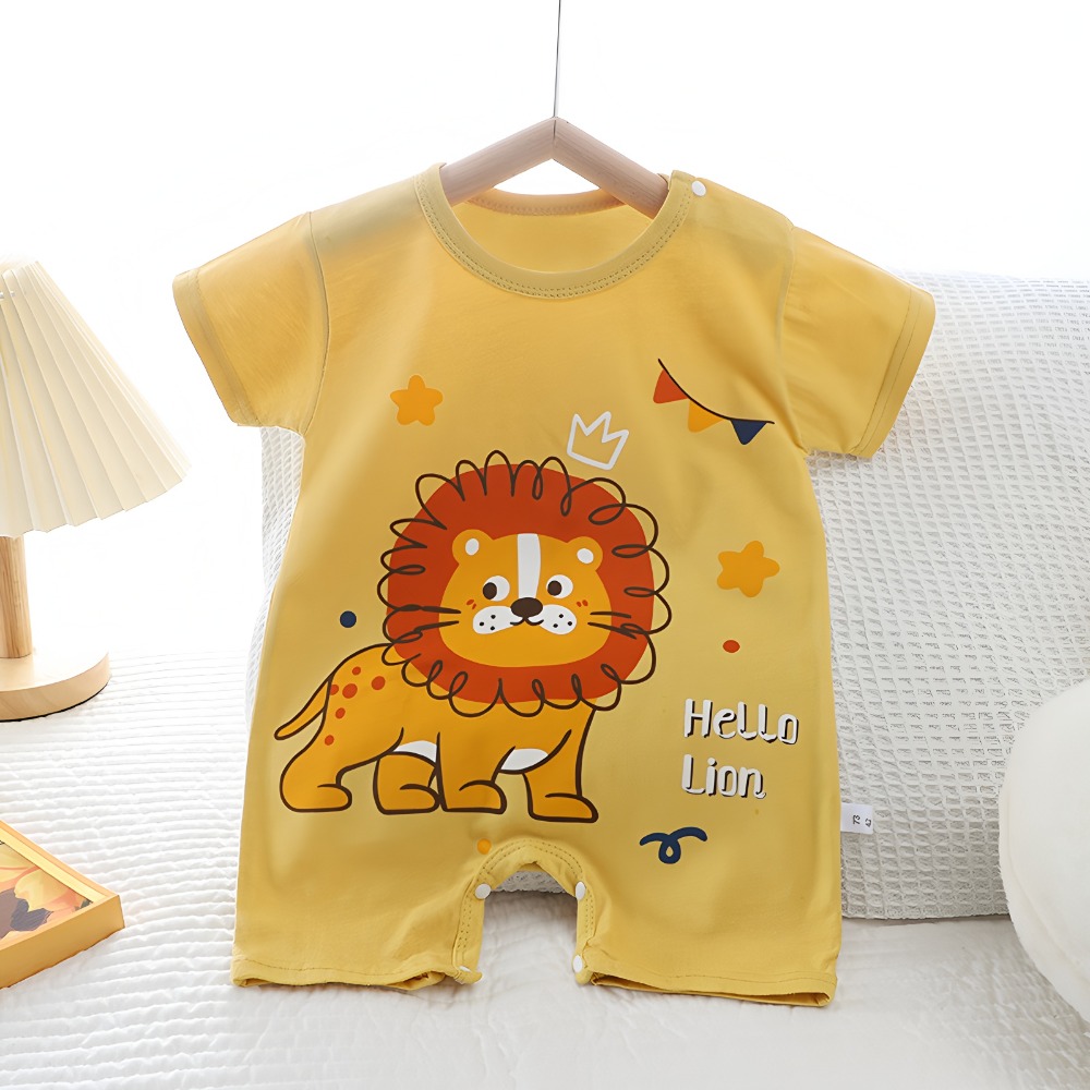 Summer  Printed Newborn Baby C - Baby Summer Linen Sleeveless Jumpsuit 评论和价格