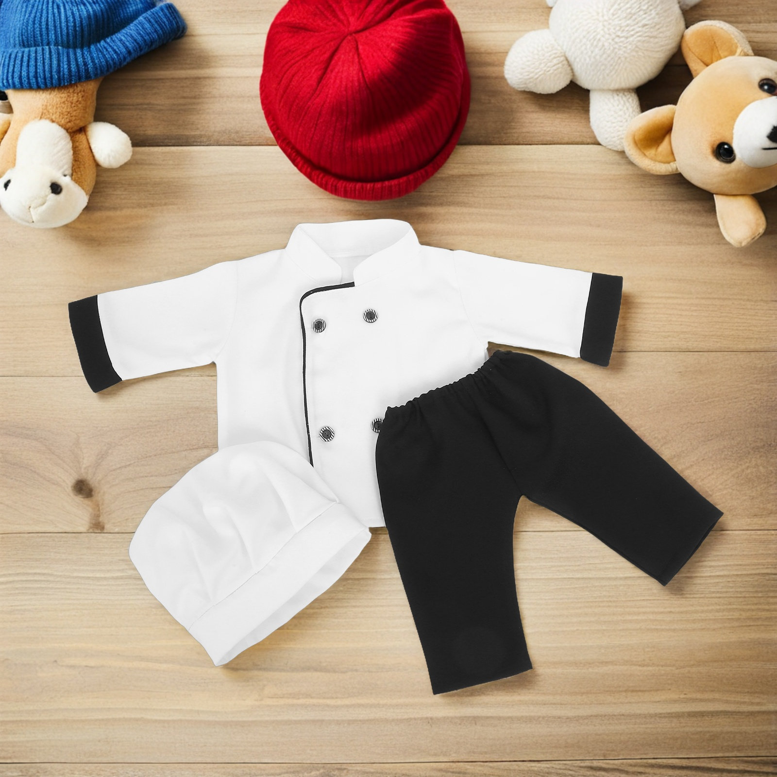 1Set Infant Chef Costume for B - Infant Photography Props Outfit 评论和价格