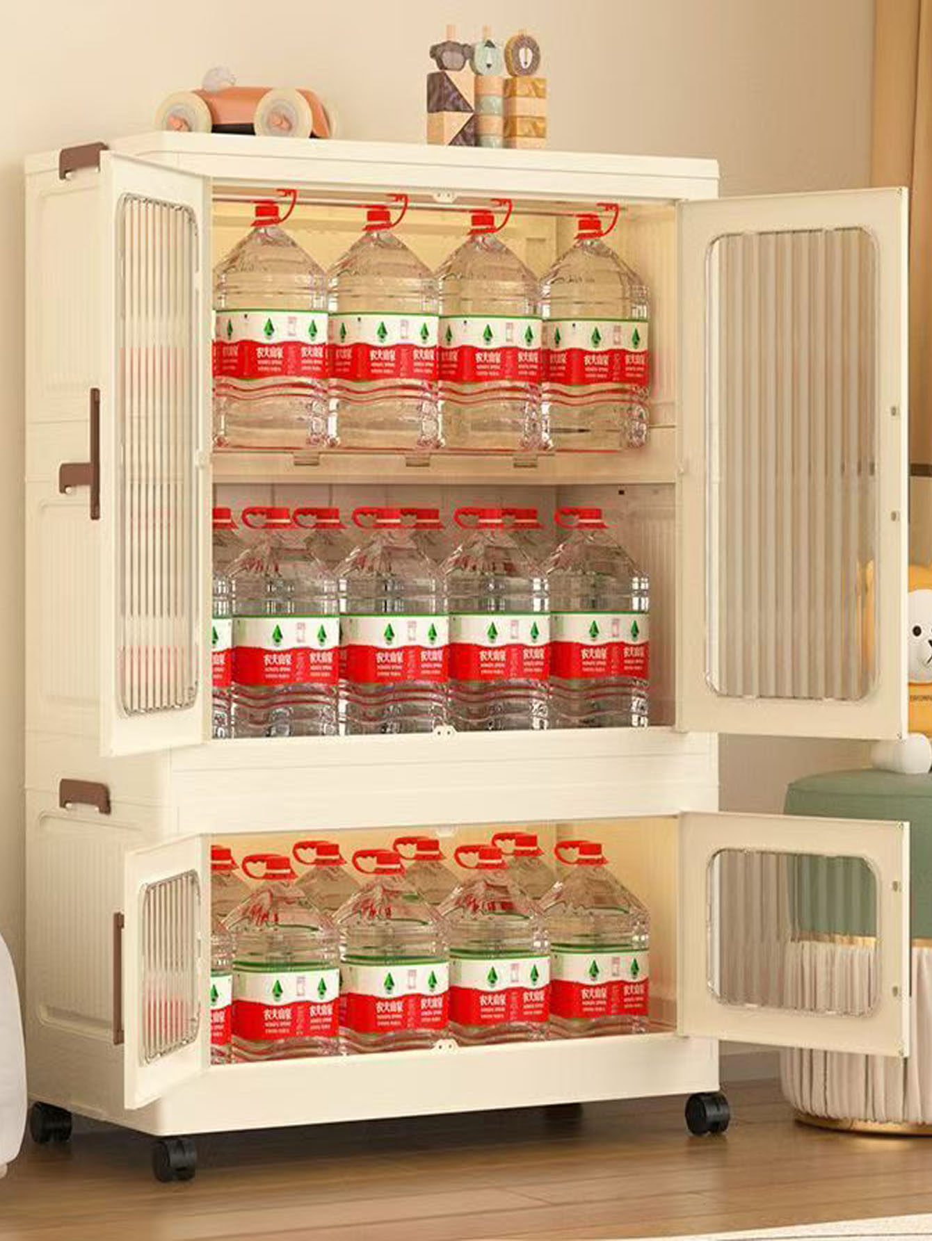 Folding storage cabinet home c - Baby Clothes 评论和价格