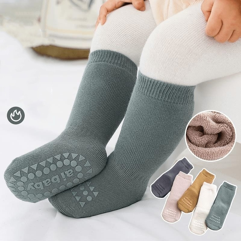 Thickened Kids Floor Socks Tod - Unisex Baby Socks Non Slip 评论和价格