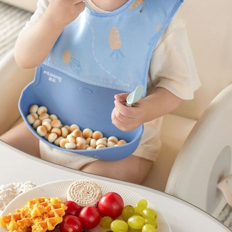 Children's Waterproof Bib Baby - Waterproof Baby Bibs Silicone 评论和价格