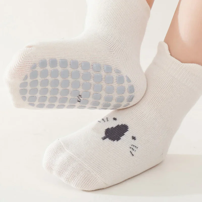3/5 Pairs Baby Adorable Animal - Unisex Baby Socks Non Slip 评论和价格
