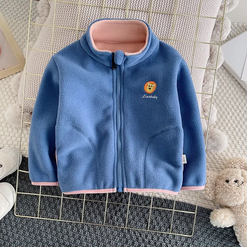 New Children Boys Girls Polar  - Toddler Boy Winter Fleece Jacket 评论和价格