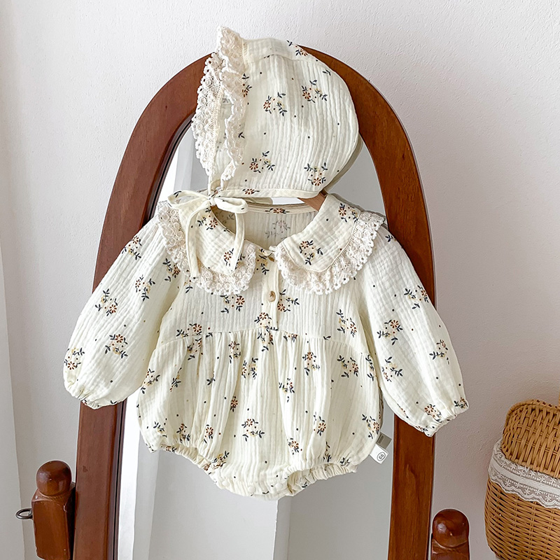 2025 Spring Newborn Infant Bab - Newborn Baby Girl Romper Floral 评论和价格