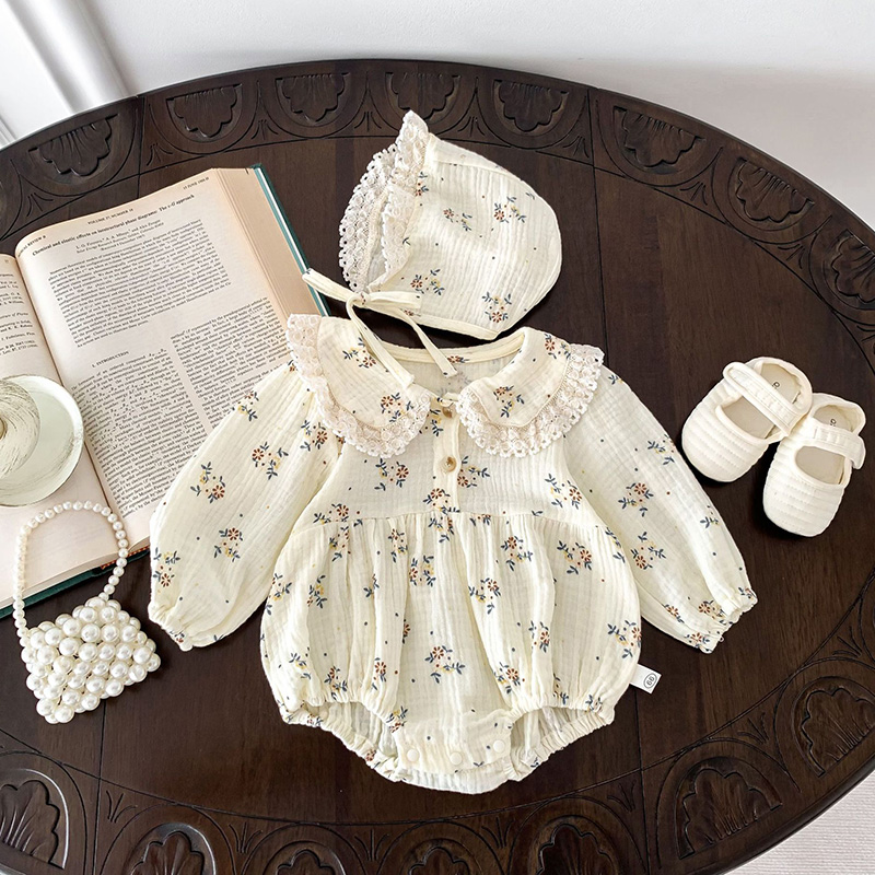 2025 Spring Newborn Infant Bab - Newborn Baby Girl Romper Floral 评论和价格