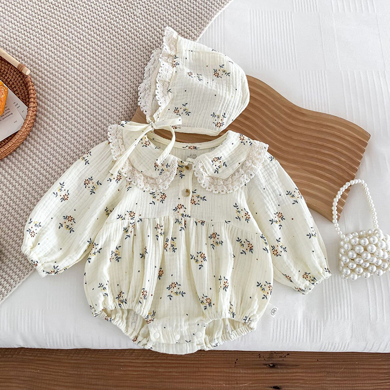 2025 Spring Newborn Infant Bab - Newborn Baby Girl Romper Floral 评论和价格