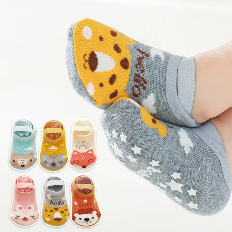 0-3Years Newborn Baby Girls Bo - Unisex Baby Socks Non Slip 评论和价格