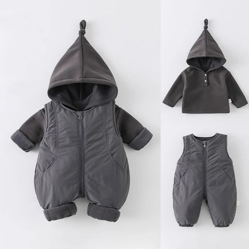 Winter Thickened Cotton Baby R - Cotton Baby Onesies Zipper 评论和价格