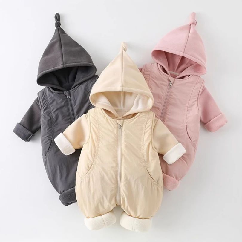 Winter Thickened Cotton Baby R - Cotton Baby Onesies Zipper 评论和价格