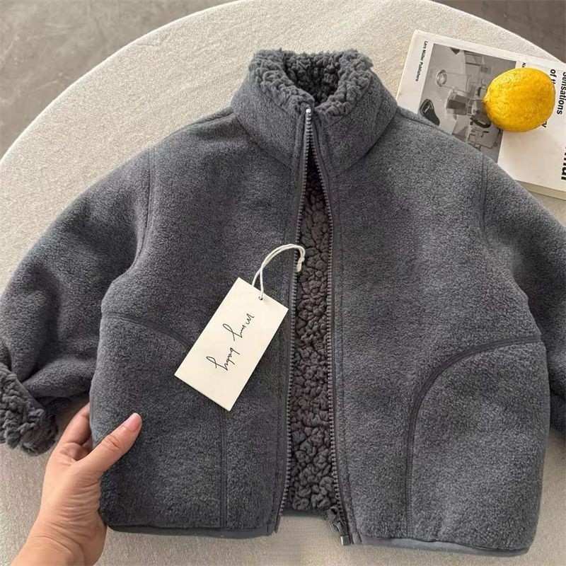 Fashion Baby Girl Boy Faux Fur - Toddler Boy Winter Fleece Jacket 评论和价格