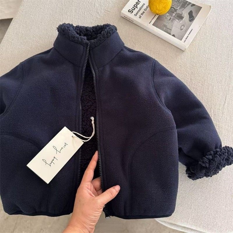 Fashion Baby Girl Boy Faux Fur - Toddler Boy Winter Fleece Jacket 评论和价格
