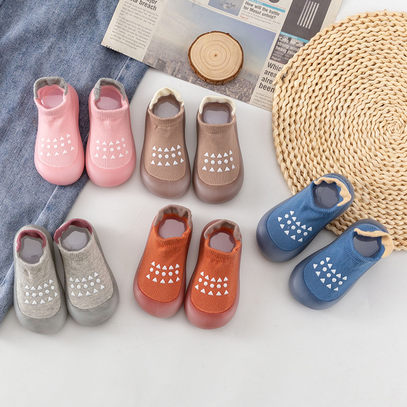 Baby Floor Shoes Blue and Pink - Unisex Baby Socks Non Slip 评论和价格