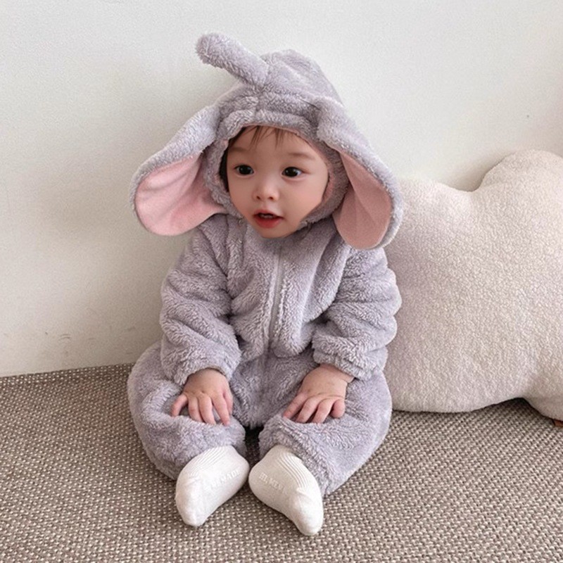 Adorable Elephant Onesie 2026  - Cotton Baby Onesies Zipper 评论和价格