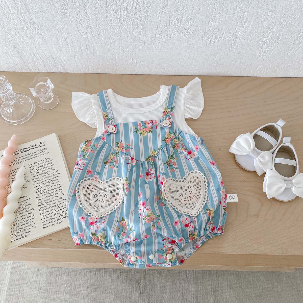 2PCS Newborn Clothes Baby Girl - Newborn Baby Girl Romper Floral 评论和价格