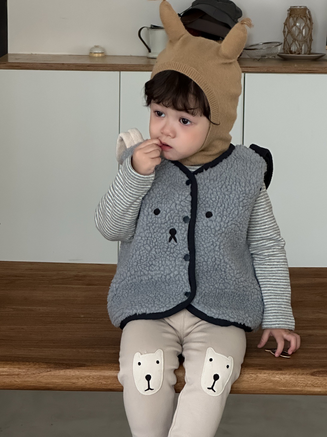 2025 Winter New Baby Sleeveles - Toddler Boy Winter Fleece Jacket 评论和价格