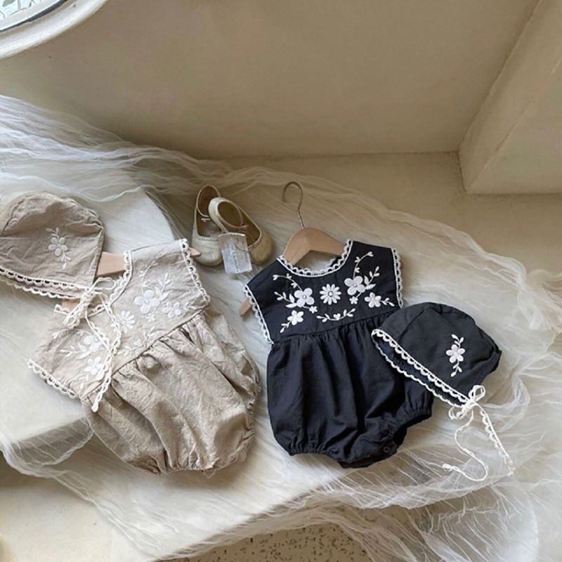 ZOETOPKID Summer Toddler Baby  - Baby Summer Linen Sleeveless Jumpsuit 评论和价格