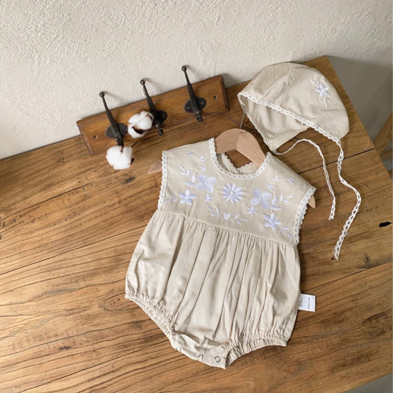 ZOETOPKID Summer Toddler Baby  - Baby Summer Linen Sleeveless Jumpsuit 评论和价格