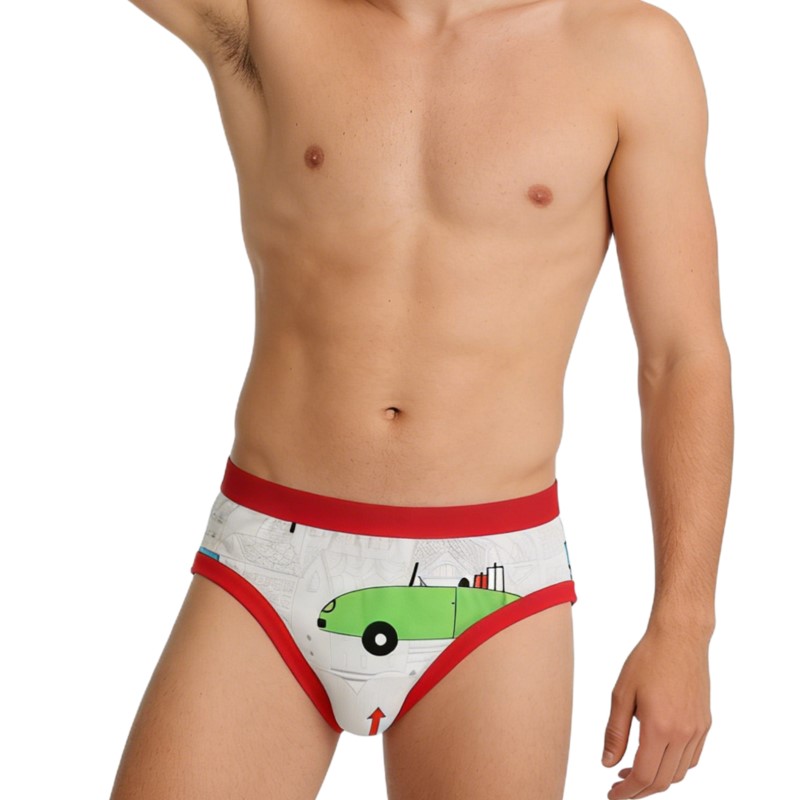 Man's Cute Cartoon Pattern Bri - Diapering 评论和价格