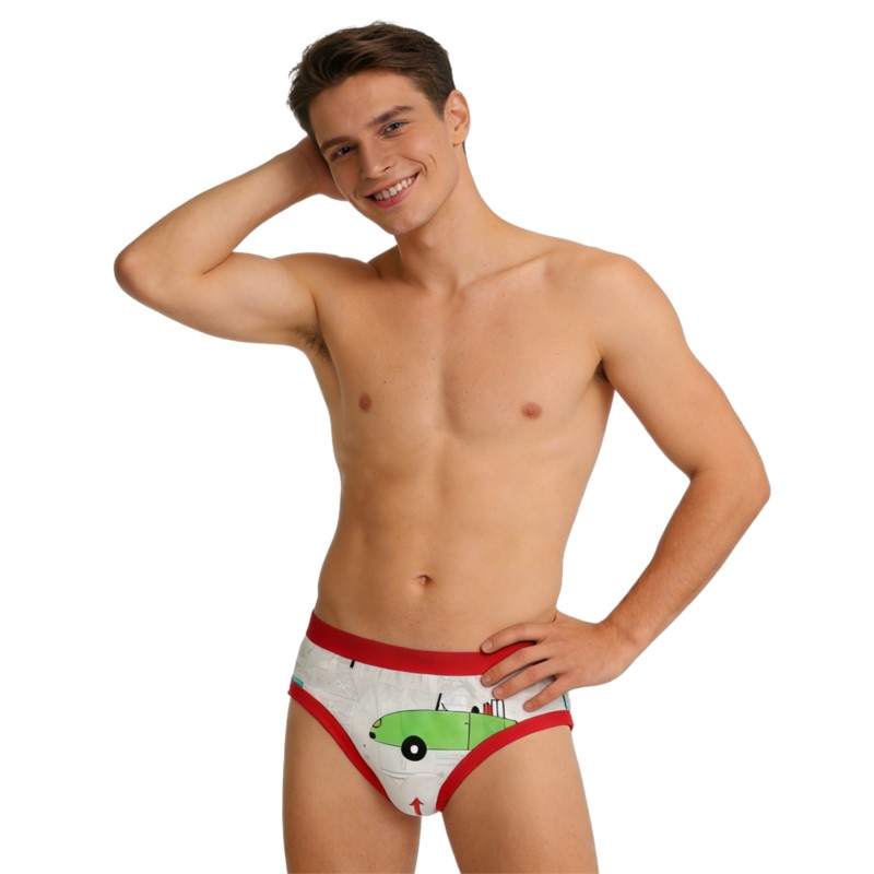Man's Cute Cartoon Pattern Bri - Diapering 评论和价格