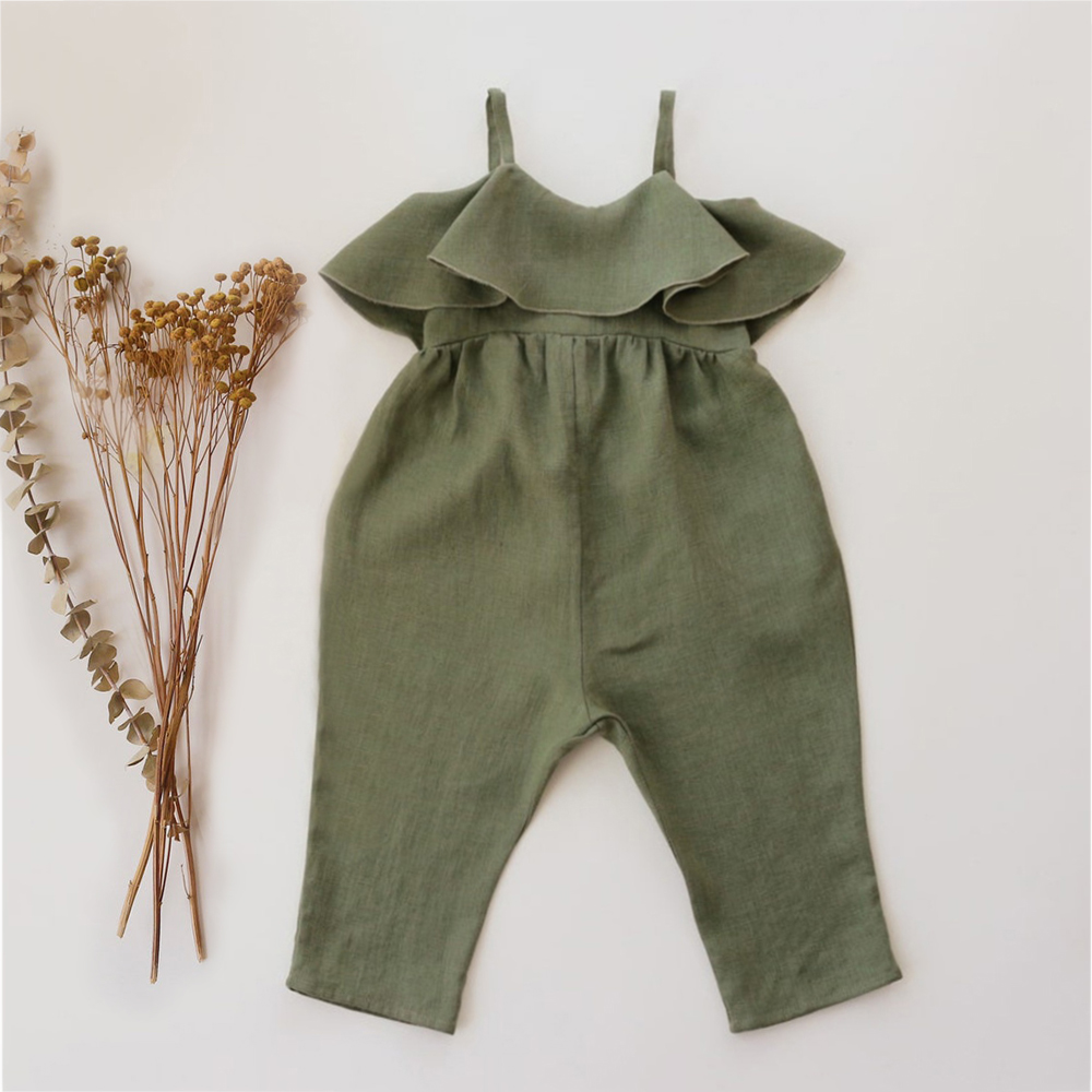 Baby Girl Summer Clothes Baby  - Baby Summer Linen Sleeveless Jumpsuit 评论和价格
