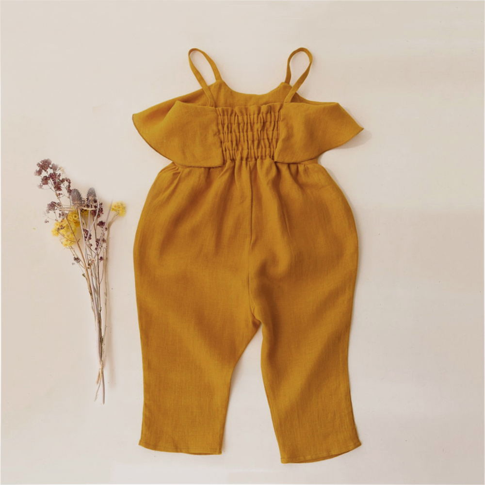 Baby Girl Summer Clothes Baby  - Baby Summer Linen Sleeveless Jumpsuit 评论和价格