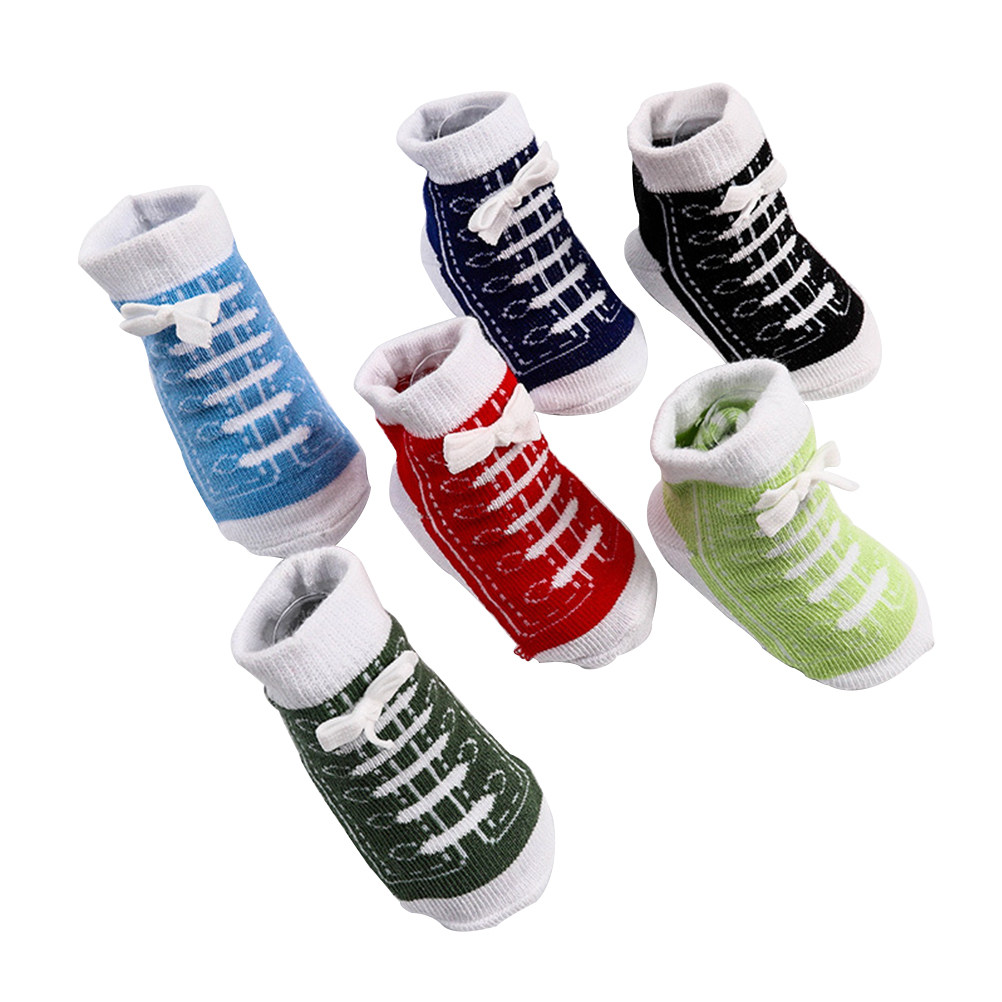 6Pairs Cotton Baby Socks Creat - Unisex Baby Socks Non Slip 评论和价格
