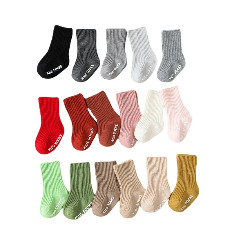 Autumn Winter Baby Girl Boy So - Unisex Baby Socks Non Slip 评论和价格