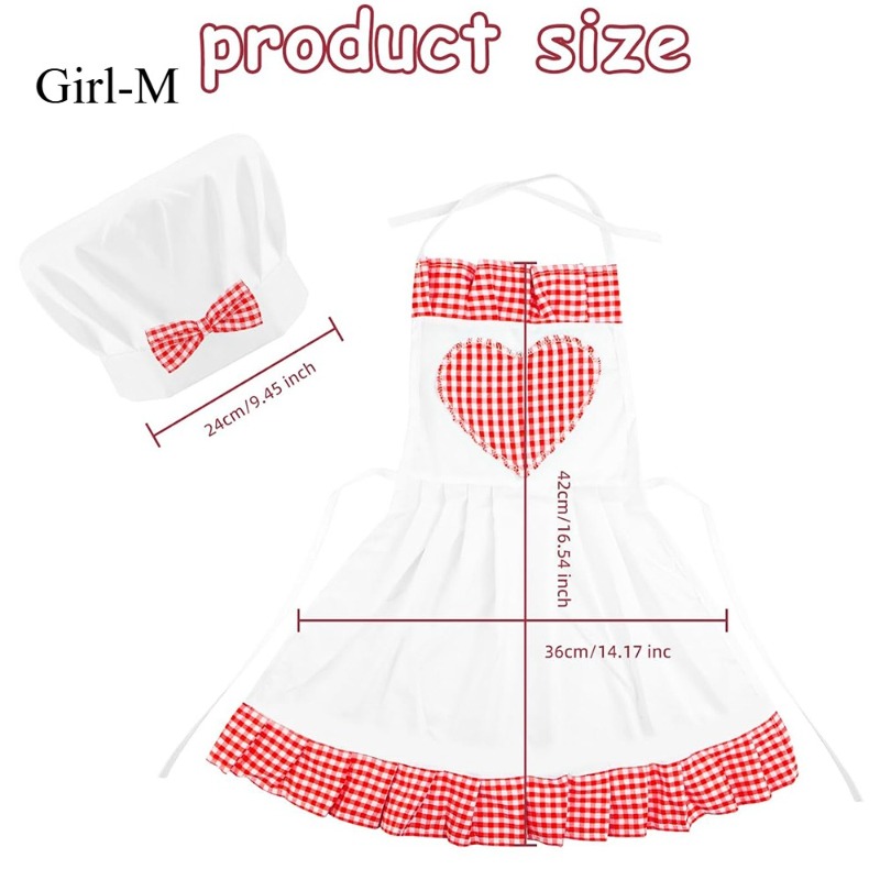 Red Gingham Baby Chef Costumes - Infant Photography Props Outfit 评论和价格