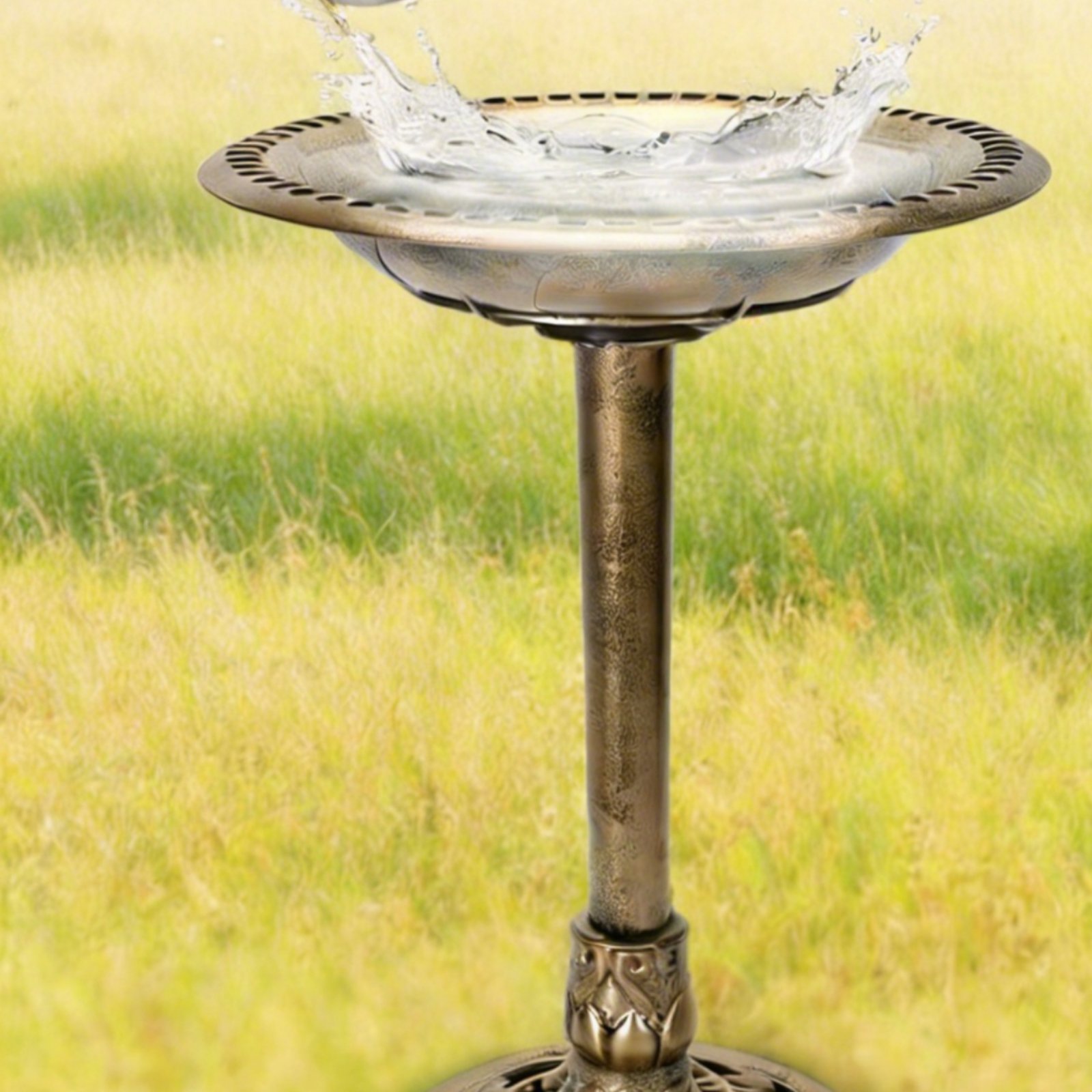 Bird Bath Bowl with Ground Sta - Feeding 评论和价格