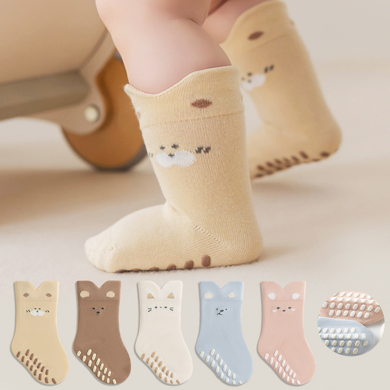 3/5 Pairs Newborn Child Anti-s - Unisex Baby Socks Non Slip 评论和价格