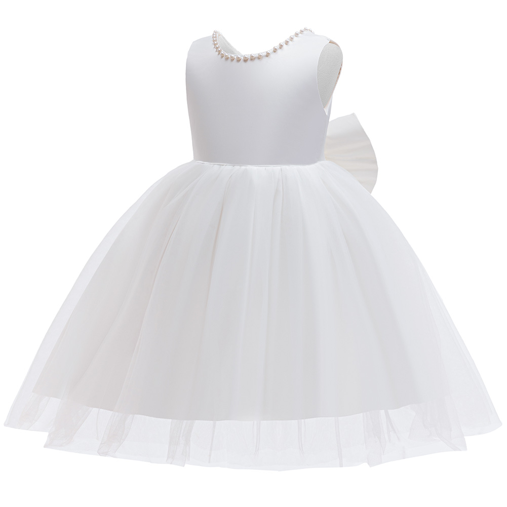 Girls Elegant White Communion  - Toddler Girl Tulle Party Dress 评论和价格