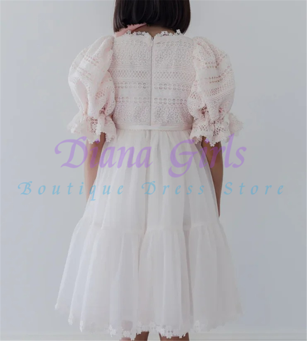 Quality Elegant Flower Girl Dr - Toddler Girl Tulle Party Dress 评论和价格