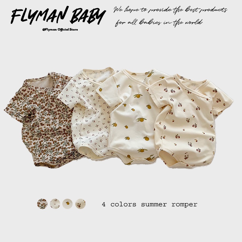 Newborn Girls Boys Baby Romper - Newborn Baby Girl Romper Floral 评论和价格