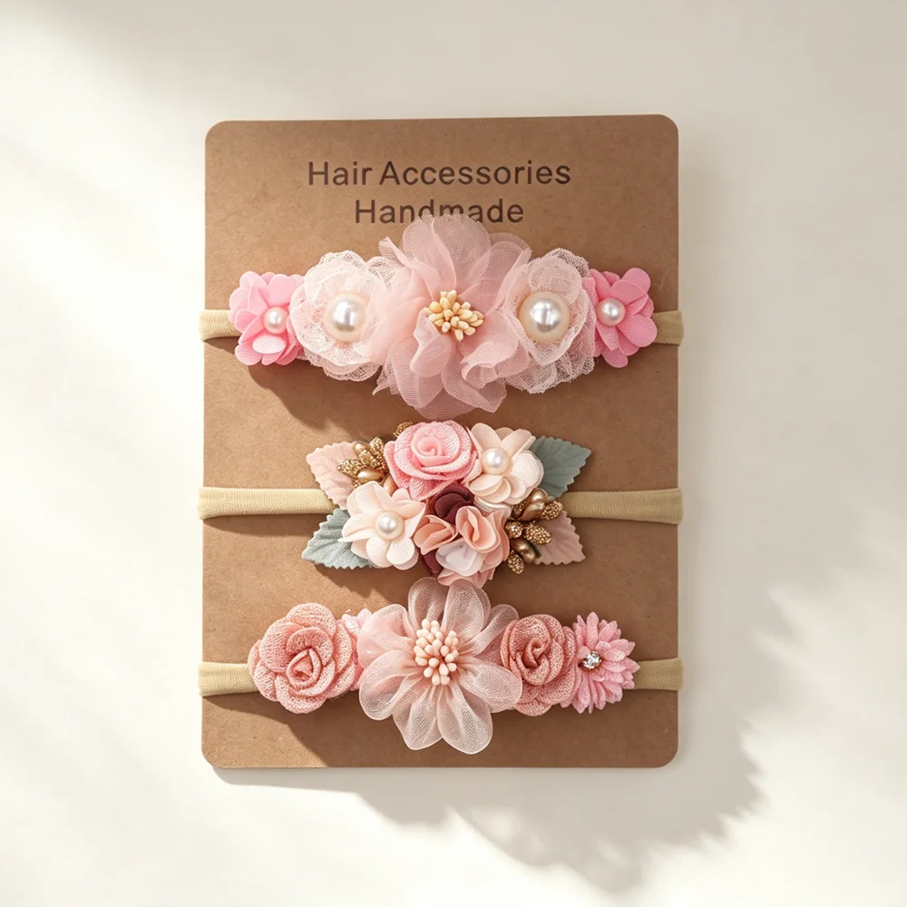 3pcs Baby Girl Elastic Headban - Baby Gear 评论和价格