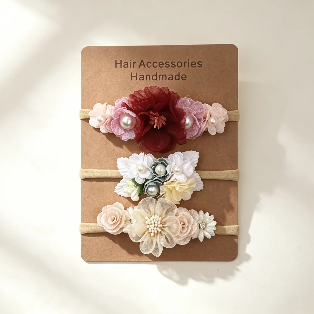 3pcs Baby Girl Elastic Headban - Baby Gear 评论和价格
