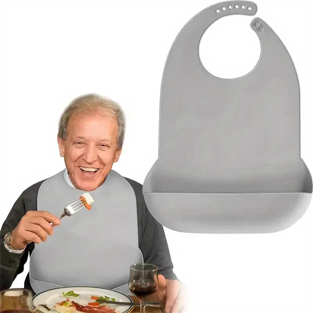 Large Silicone Adult Bibs Wate - Waterproof Baby Bibs Silicone 评论和价格