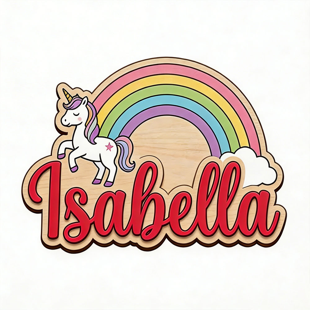 Unicorn & Pastel Rainbow Custo - Nursery 评论和价格