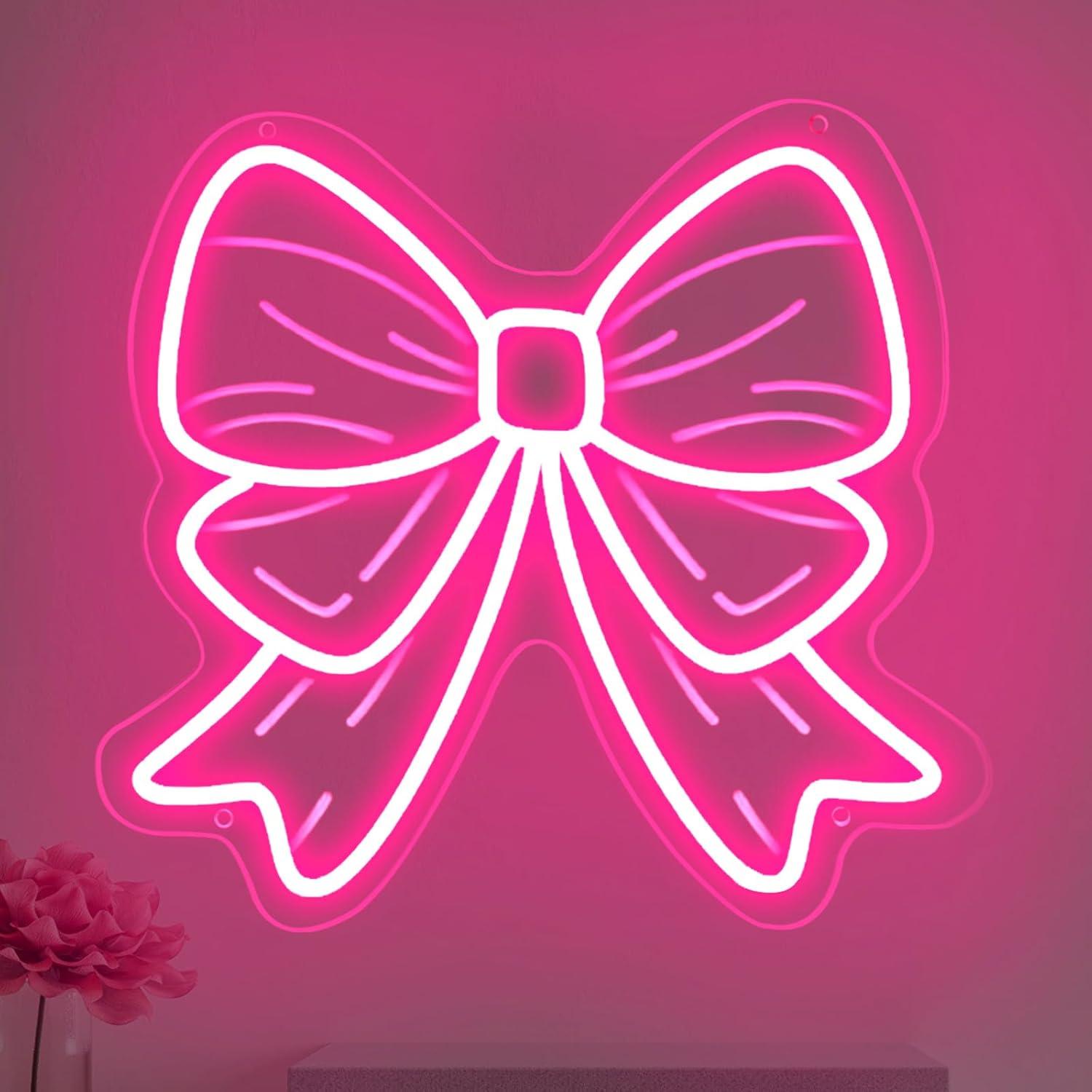 Bow Neon Signs USB Dimmable LE - Nursery 评论和价格
