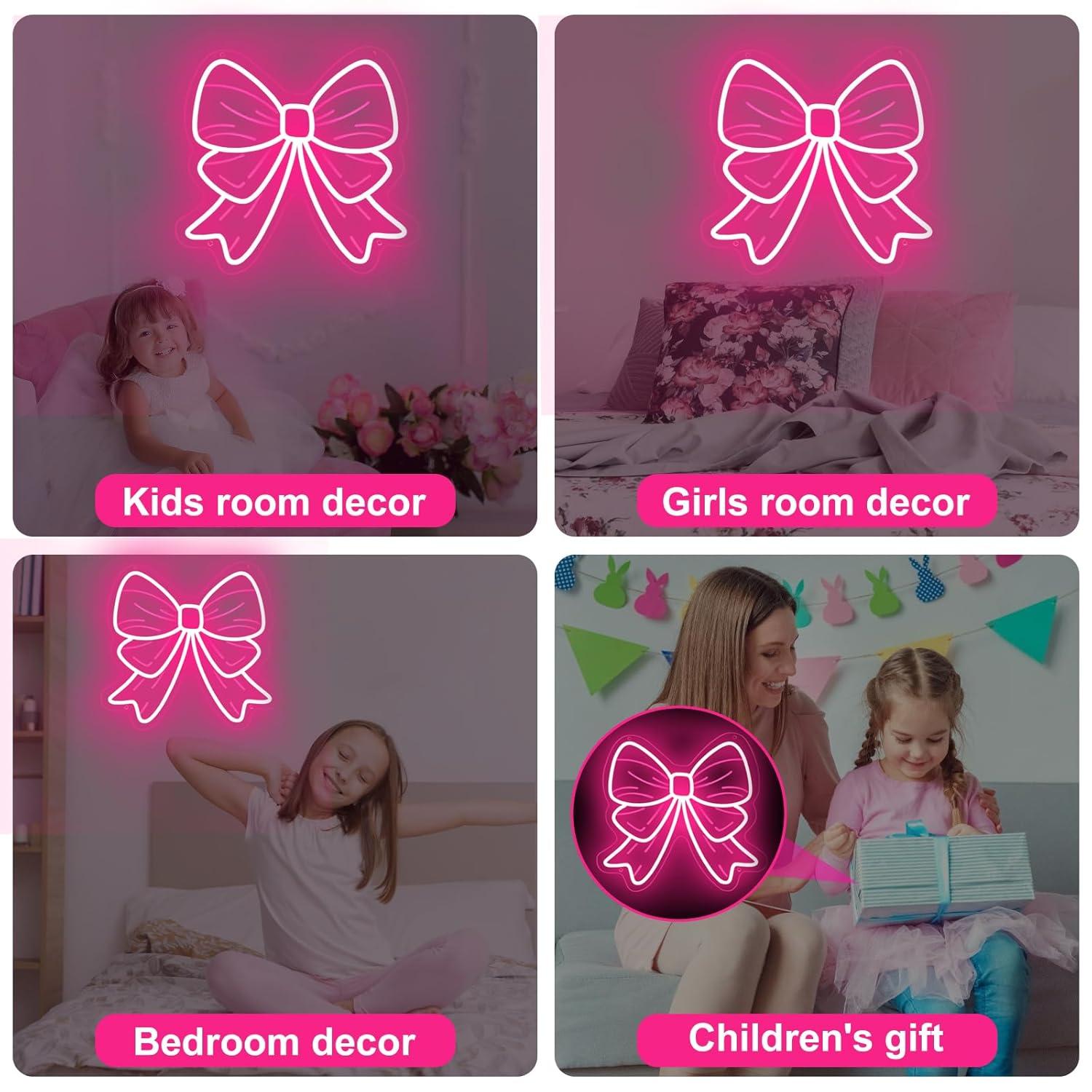 Bow Neon Signs USB Dimmable LE - Nursery 评论和价格