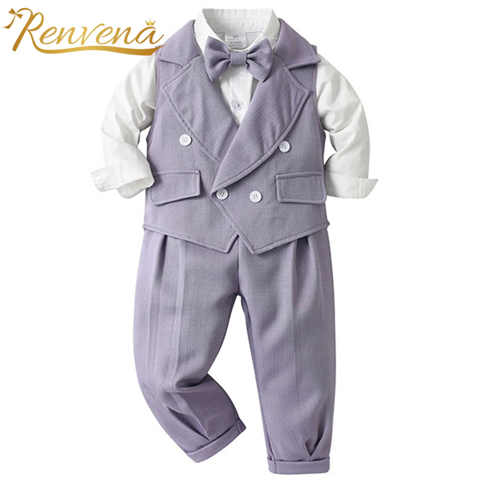Baby Boys Gentleman Suit Bapti - Baby Boy Suit Set Baptism 评论和价格
