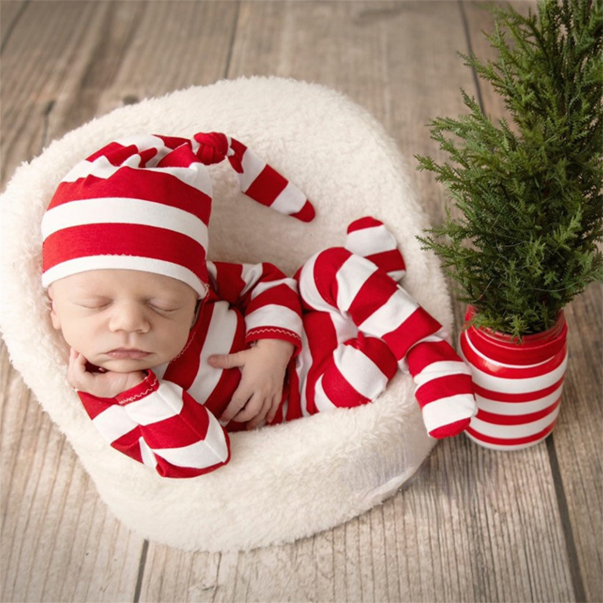 Ylsteed Newborn Red Jumpsuit w - Infant Photography Props Outfit 评论和价格
