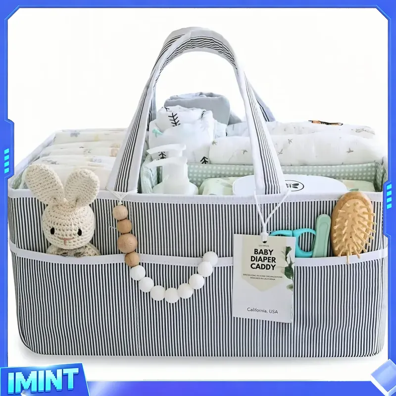 Fabric Diaper Caddy Organizer, - Diapering 评论和价格