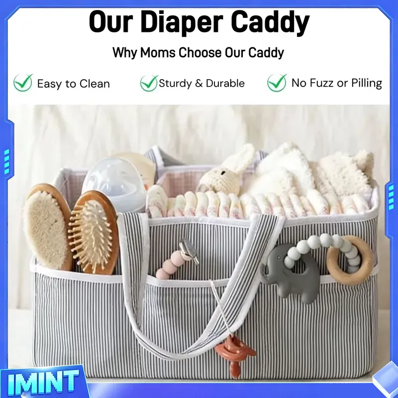Fabric Diaper Caddy Organizer, - Diapering 评论和价格