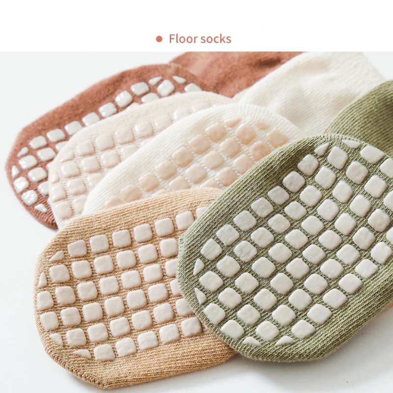 New Autumn Winter Kawaii Baby  - Unisex Baby Socks Non Slip 评论和价格